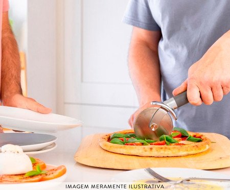 Cortador de Pizza Profissional em Inox Kitchenaid Cinza | Westwing