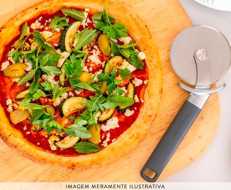 Cortador de Pizza Profissional em Inox Kitchenaid Cinza | Westwing