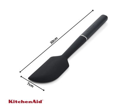 Espátula Raspadora em Silicone Multiuso Kitchenaid Preta | Westwing