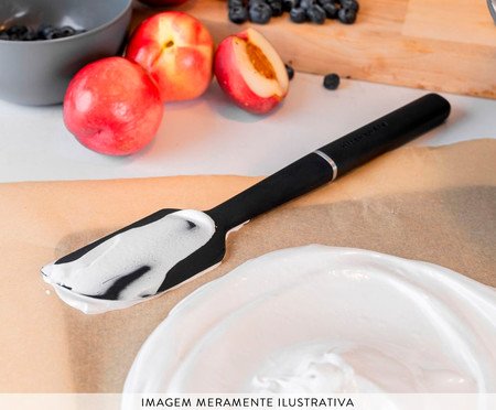 Espátula Raspadora em Silicone Multiuso Kitchenaid Preta | Westwing