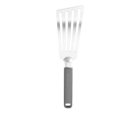 Espátula Perfurada em Aço Inox Kitchenaid Cinza | Westwing
