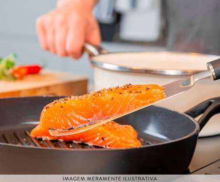 Espátula Perfurada em Aço Inox Kitchenaid Preta | Westwing