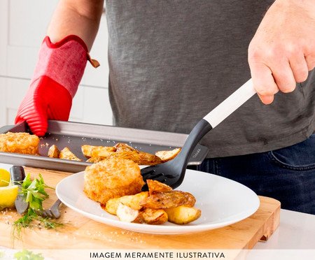 Espátula Perfurada em Nylon Kitchenaid Branca | Westwing