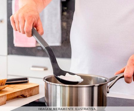 Colher Perfurada em Nylon para Servir Kitchenaid Cinza | Westwing