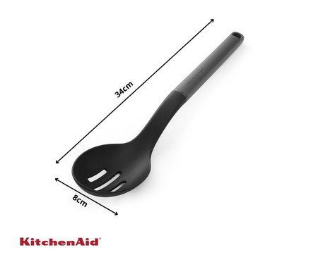 Colher Perfurada em Nylon para Servir Kitchenaid Cinza | Westwing