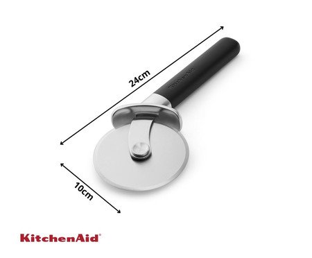 Cortador de Pizza Profissional em Inox Kitchenaid Preto | Westwing