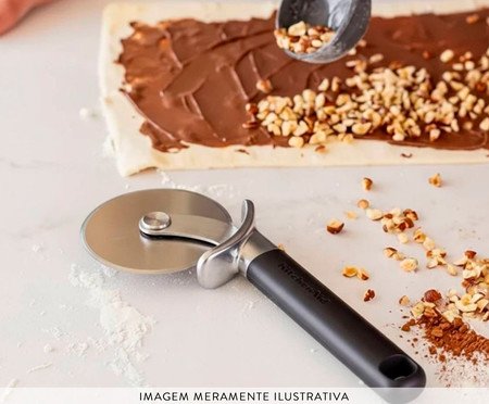 Cortador de Pizza Profissional em Inox Kitchenaid Preto | Westwing