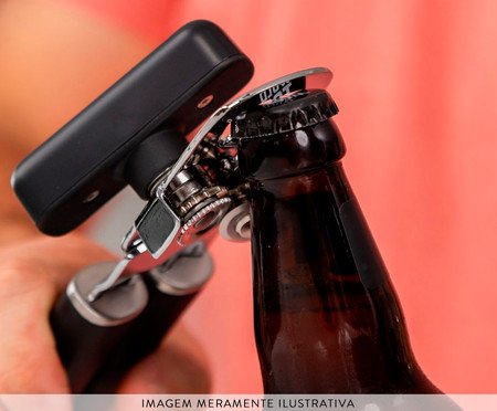 Abridor de Latas Dois em Um Kitchenaid Preto | Westwing