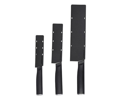 Jogo de Facas com Capas Protetora Kitchenaid, black | WestwingNow