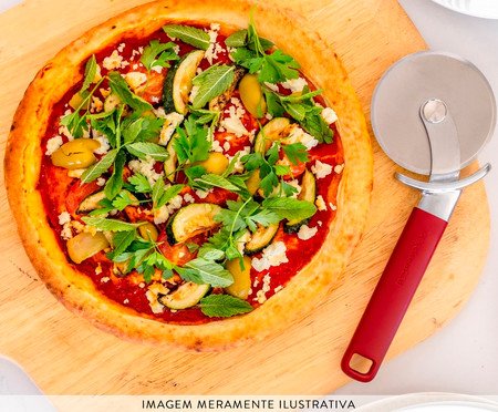 Cortador de Pizza Profissional em Inox Kitchenaid Vermelho | Westwing