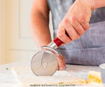 Cortador de Pizza Profissional em Inox Kitchenaid Vermelho | Westwing