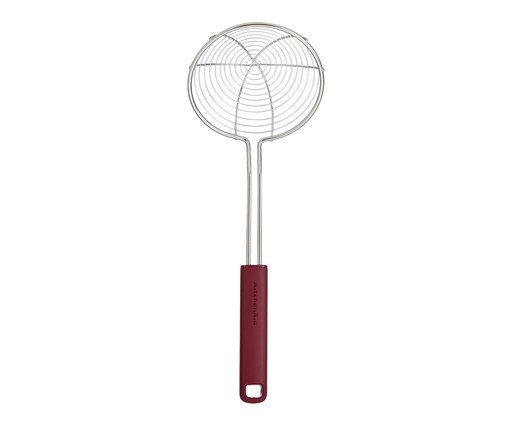 Escumadeira para Fritura em Aço Inox Kitchenaid Vermelha, red | WestwingNow