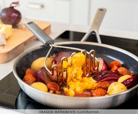 Amassador de Batata Profissional Kitchenaid Cinza | Westwing