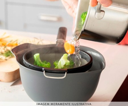 Peneira em Aço Inox Prática Kitchenaid Preto | Westwing