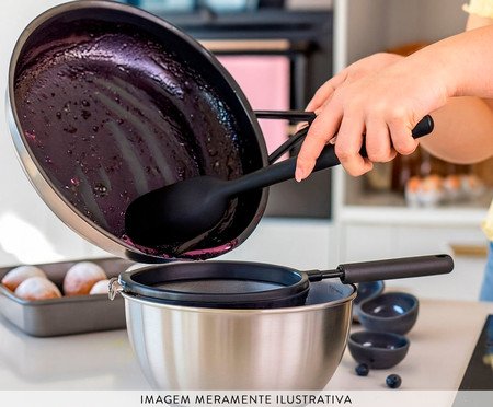 Espátula Clássica em Silicone Kitchenaid Preta | Westwing