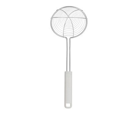 Escumadeira para Fritura em Aço Inox Kitchenaid Branca | Westwing