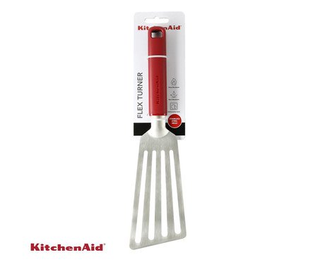 Espátula Perfurada em Aço Inox Kitchenaid Vermelha | Westwing
