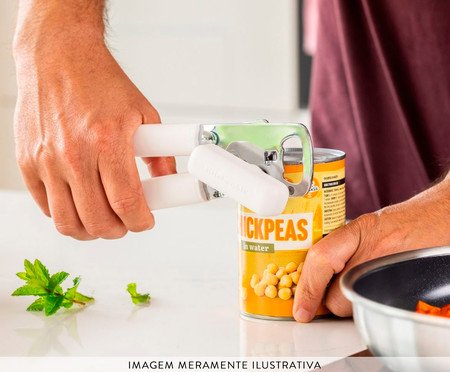 Abridor de Latas Dois em Um Kitchenaid Branco | Westwing