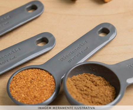 Jogo de Colheres Medidoras Luxo Kitchenaid | Westwing