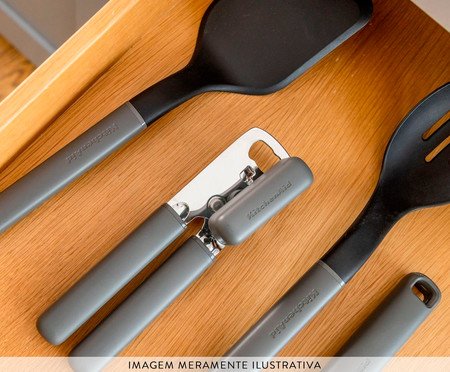 Abridor de Latas Dois em Um Kitchenaid Cinza | Westwing