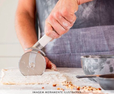 Cortador de Pizza Profissional em Inox Kitchenaid Branco | Westwing