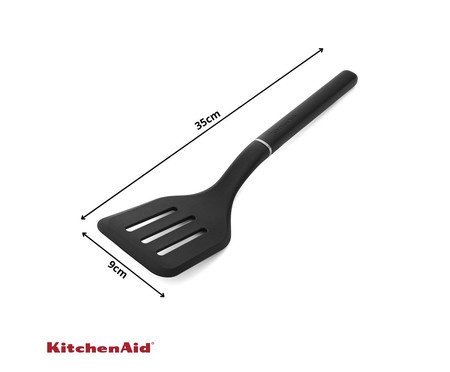 Espátula Perfurada em Nylon Kitchenaid Preta | Westwing