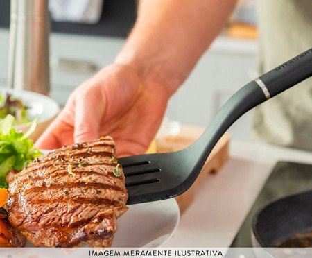 Espátula Perfurada em Nylon Kitchenaid Preta | Westwing