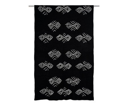 Manta Coruja Caçadora Preto e Pérola | Westwing