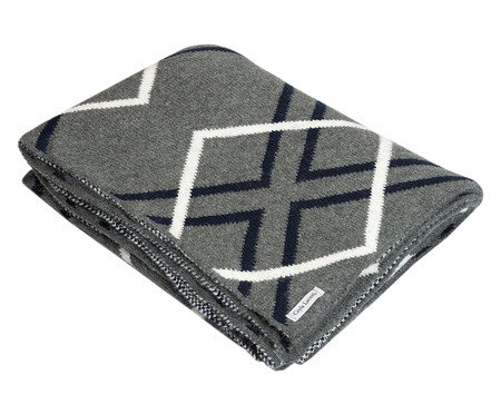 Manta Yara Jaguar Pérola e Índigo | Westwing