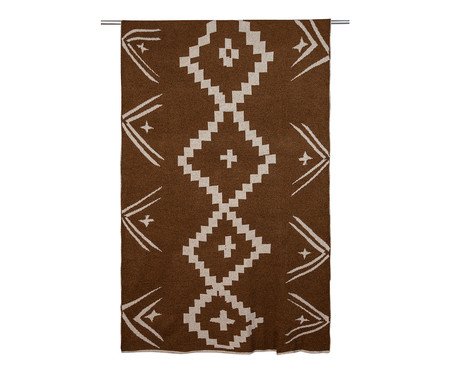 Manta Arco e Flecha Papiro e Conhaque | Westwing