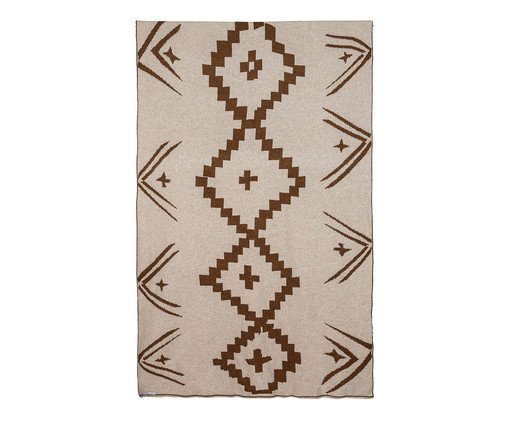 Manta Arco e Flecha Papiro e Conhaque, multicolor | WestwingNow