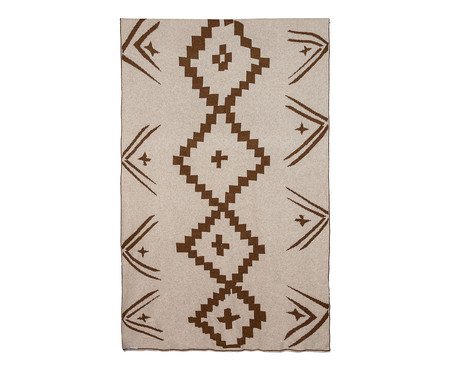 Manta Arco e Flecha Papiro e Conhaque | Westwing