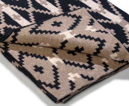 Manta Chevrons Preta | Westwing