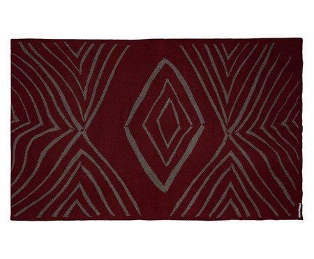 Manta Gavião Real Marsala e Bombom | Westwing