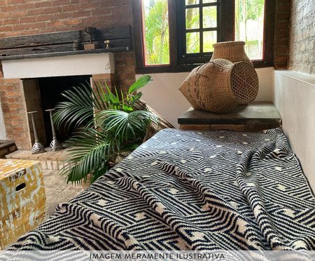 Manta Colombina Índigo e Pérola | Westwing