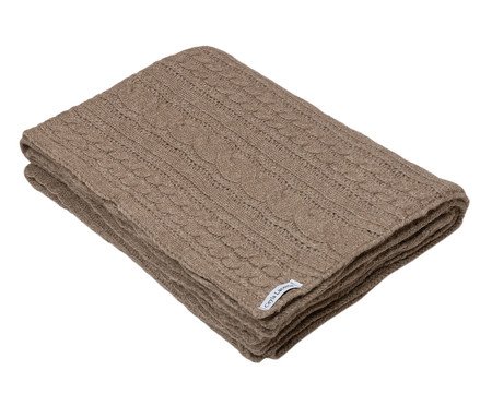 Manta Tranças Marrom | Westwing