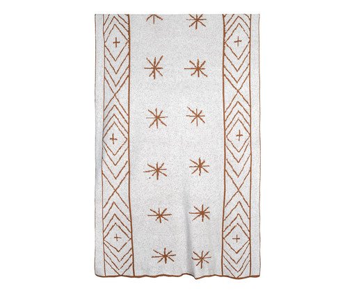 Manta O Olhar No Céu Pérola e Caramelo, multicolor | WestwingNow