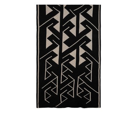 Manta Montanha Papiro e Preto | Westwing