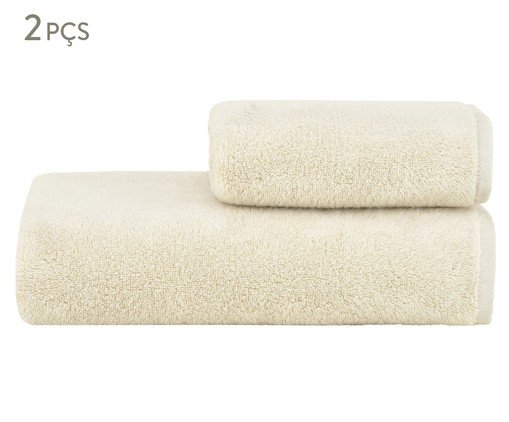 Jogo de Toalhas Colors Rice - 2 Pçs, Raw | WestwingNow