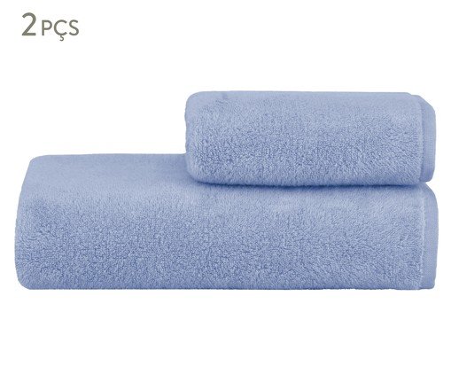 Jogo de Toalhas Colors Ardósia - 2 Pçs, blue | WestwingNow