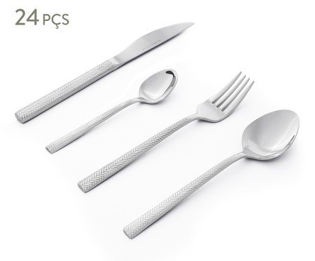 Jogo de Talheres Luna - 24 Pçs | Westwing