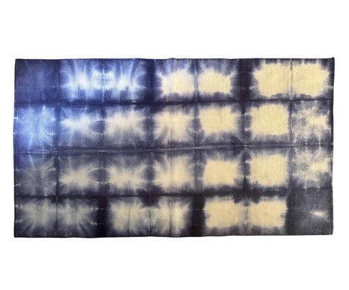 Tapete Medio Shibori Indigo Square, blue | WestwingNow