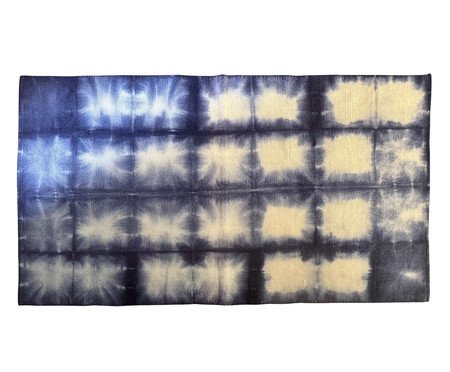 Tapete Medio Shibori Indigo Square | Westwing