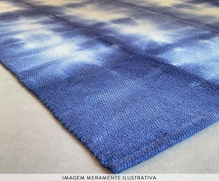 Tapete Medio Shibori Indigo Square | Westwing