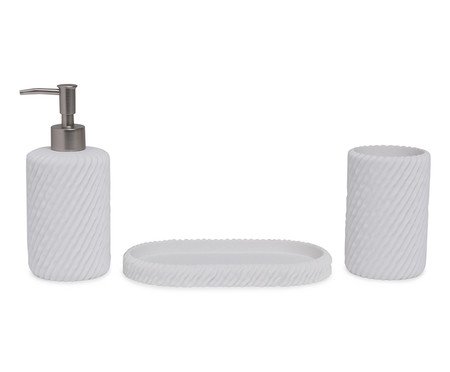 Jogo de Polirresina Para Banheiro Vé | Westwing