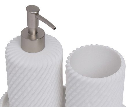 Jogo de Polirresina Para Banheiro Vé | Westwing