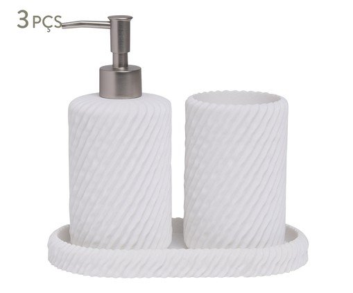 Jogo de Polirresina Para Banheiro Vé, beige | WestwingNow