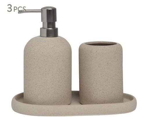 Jogo de Cerâmica Para Banheiro Hera, beige | WestwingNow