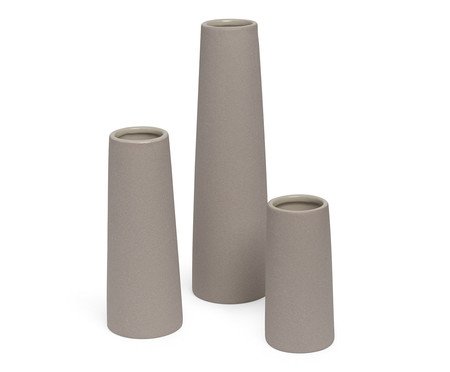 Jogo de Vasos Tauerete Bege - 3 Peças | Westwing