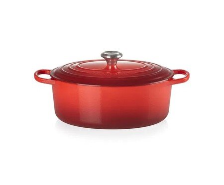 Panela Oval Signature em Ferro Fundido - Vermelha | Westwing